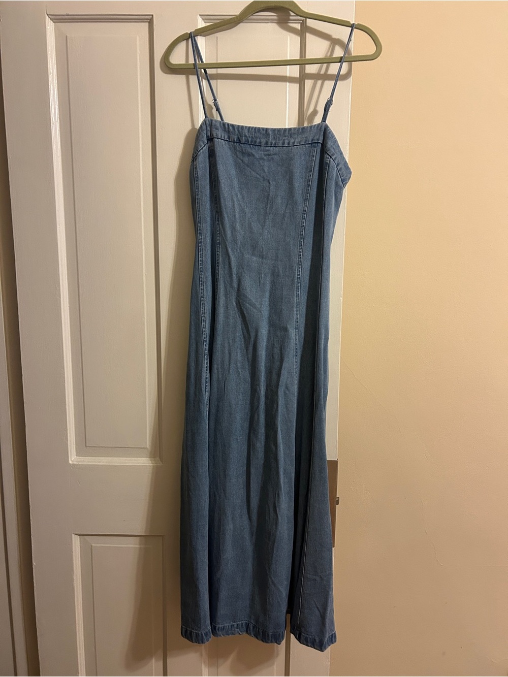 Flying Tomato Denim Dress with Spaghetti Straps